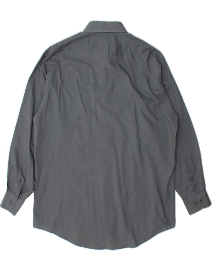 PIERRE CARDIN Mens Shirt Size 15 1/2 Medium Grey Cotton Vintage Pierre Cardin and Second-Hand Pierre Cardin from Messina Hembry 
