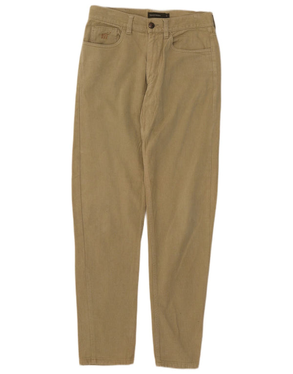 Henry Cottons Mens Slim Casual Trousers W31 L31 Khaki Cotton
