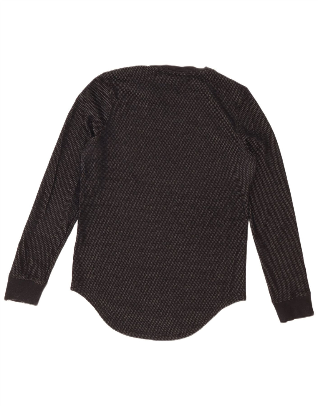 DKNY Mens Top Long Sleeve XS Black Cotton