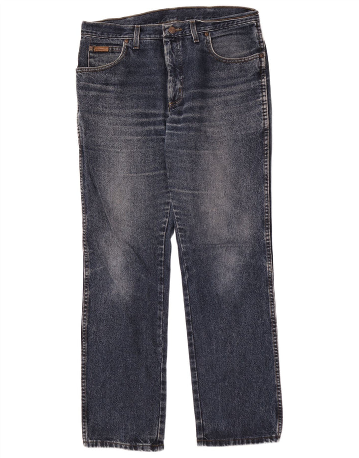 Wrangler Mens Straight Jeans W34 L32 Blue