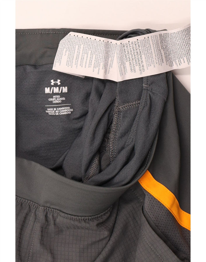 Under Armour Mens Graphic Sport Shorts Medium  Grey Colourblock Polyester