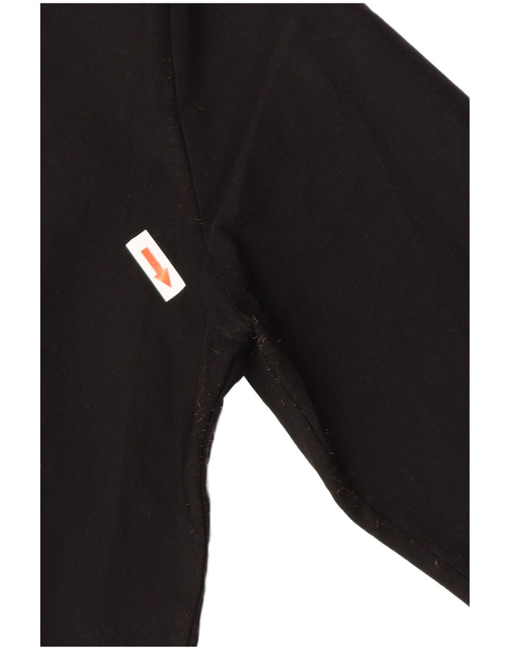 Vintage Womens Blouson Jacket UK 14 Medium Black Viscose