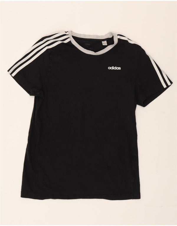 Adidas Womens Graphic T-Shirt Top UK 12/14 Medium Black