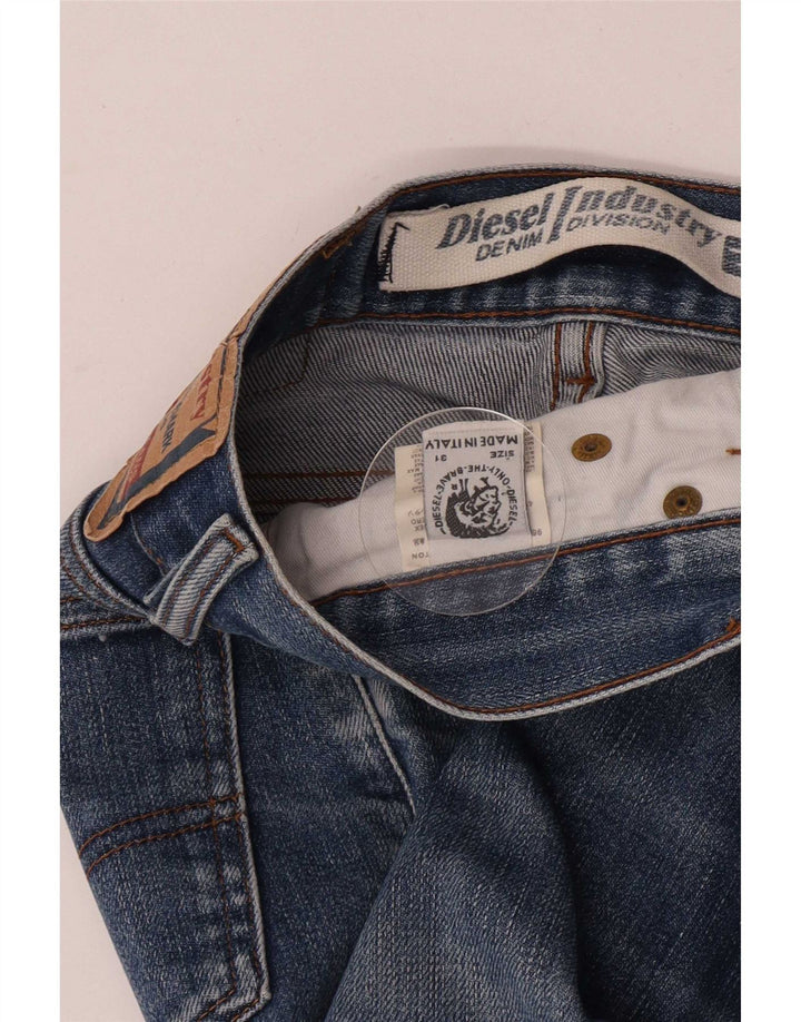 Diesel Womens Distressed Bootcut Jeans W31 L33 Blue Cotton