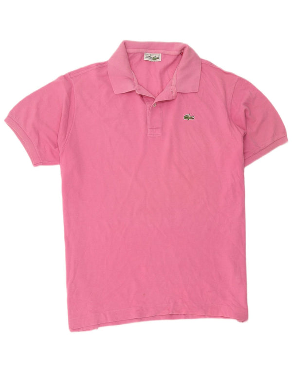 Lacoste Mens Polo Shirt Size 7 2XL Pink Cotton