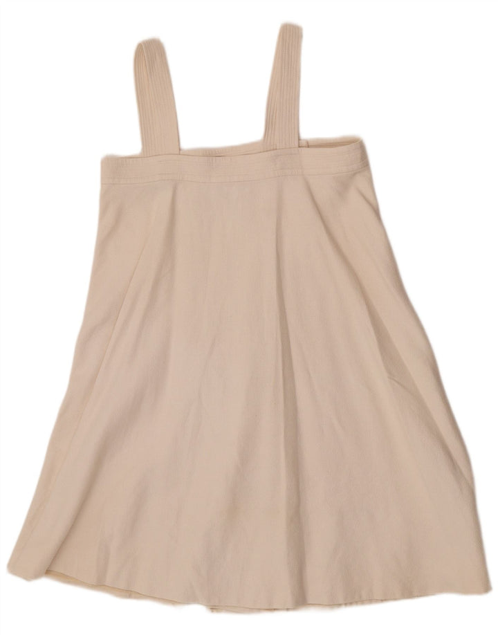Chloe Womens Pinafore Dress IT 38 XS Off White Cotton