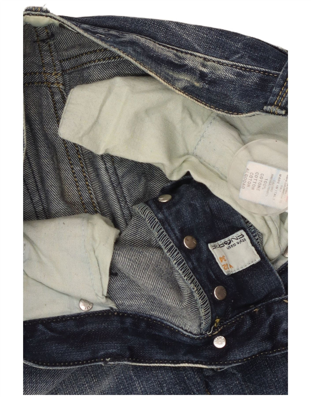 ENERGIE Mens Straight Jeans W32 L34 Blue Cotton