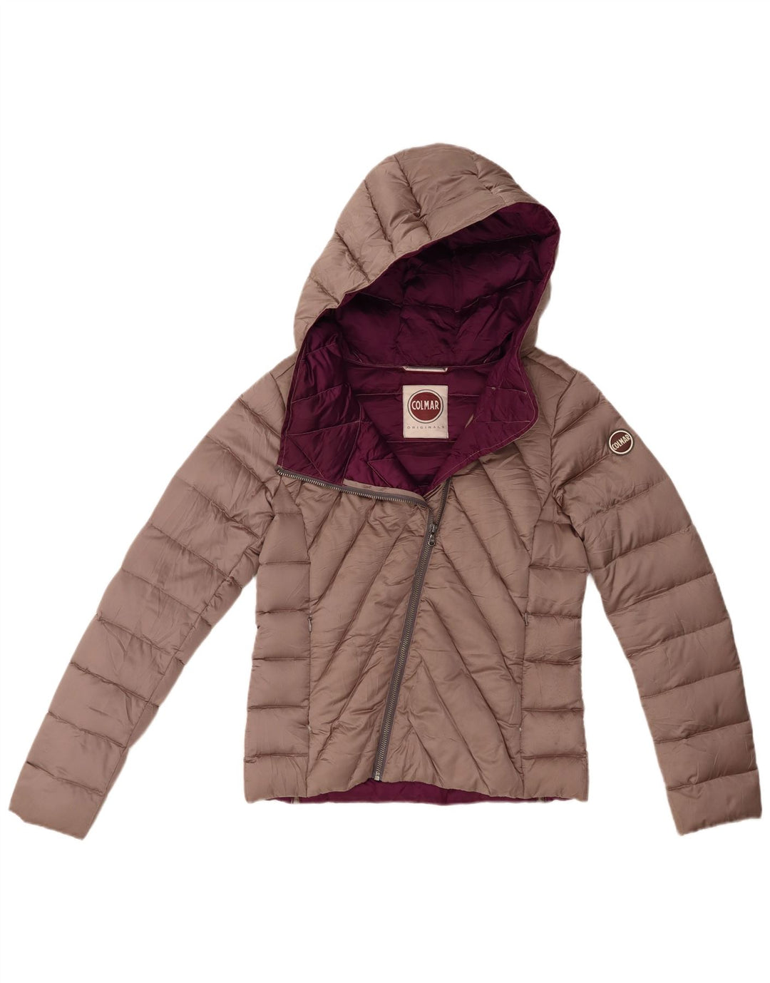 Colmar Womens Hooded Padded Jacket IT 44 Medium Purple