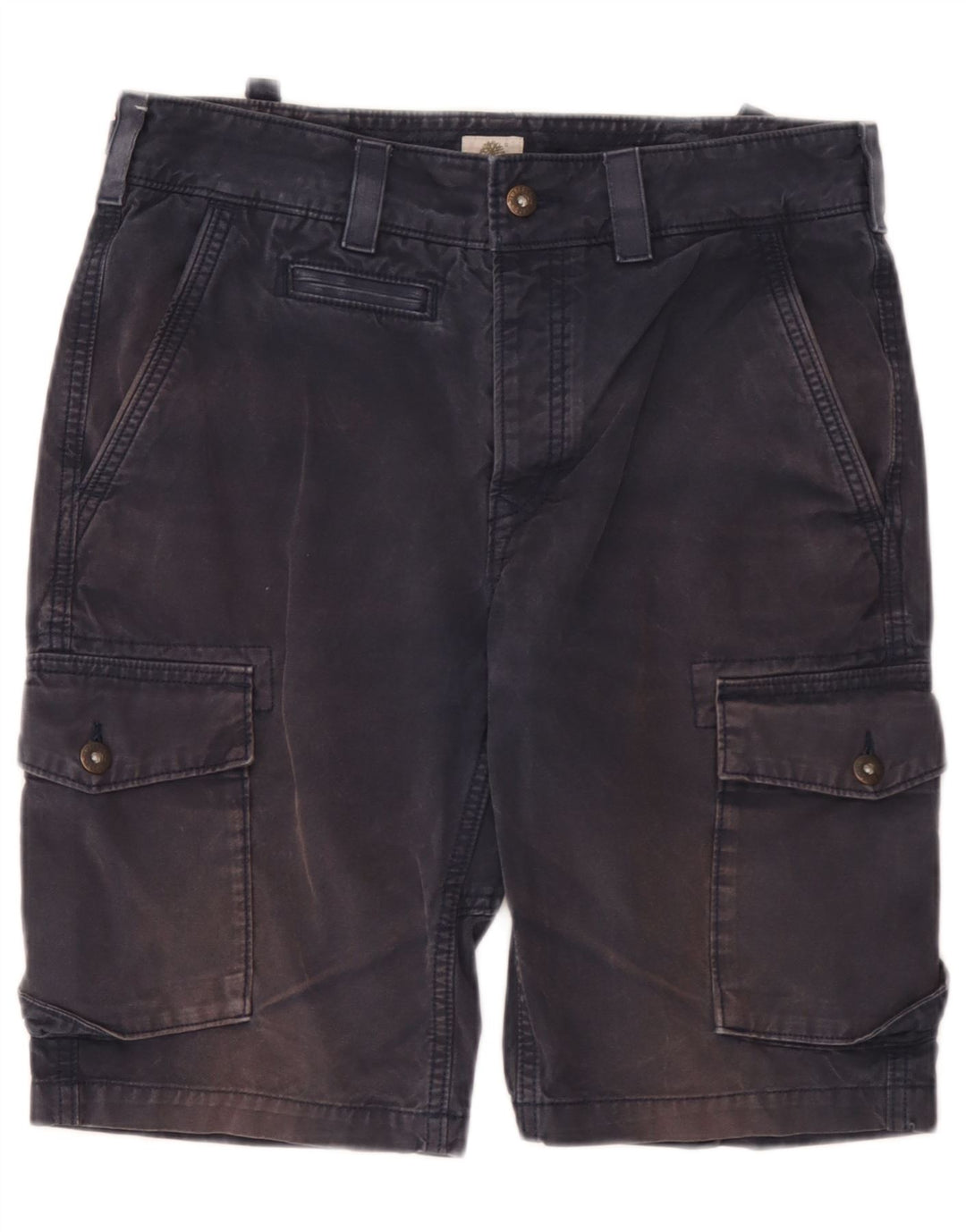 Timberland Mens Cargo Shorts W32 Medium Navy Blue Cotton