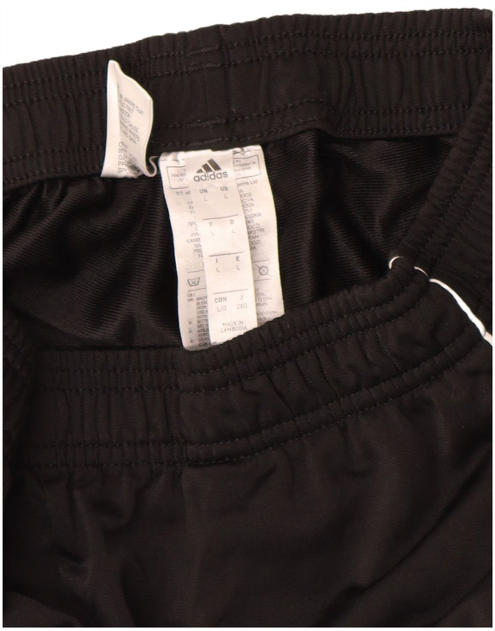 Adidas Mens Tracksuit Trousers Joggers Large  Black Polyester