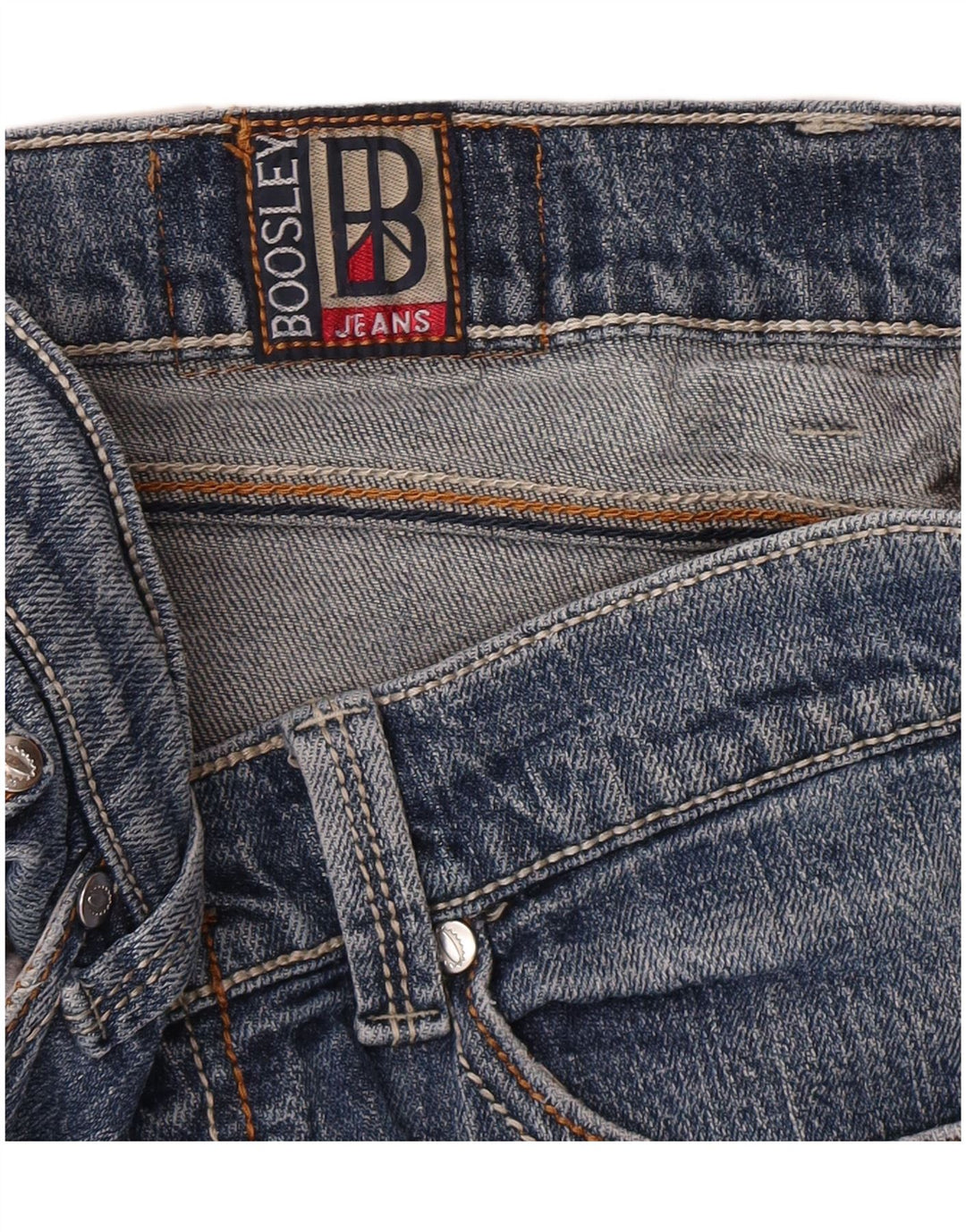 BOOSLEY Womens Denim Shorts W30 Medium  Blue