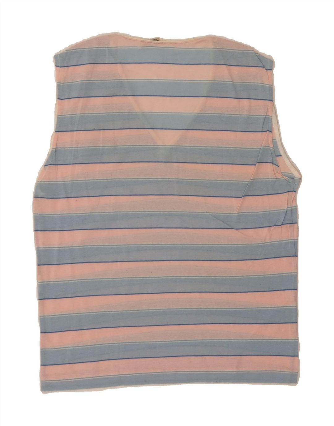 ELLESSE Womens Vest Top UK 12 Medium Pink Striped Vintage Ellesse and Second-Hand Ellesse from Messina Hembry 