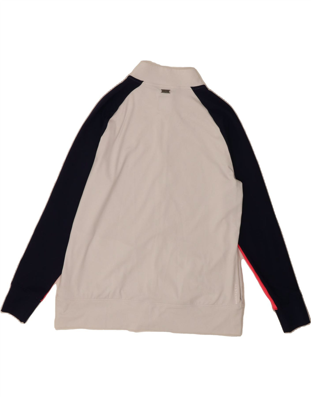 UNDER ARMOUR Womens Tracksuit Top Jacket UK 14 Large White Colourblock Vintage Under Armour and Second-Hand Under Armour from Messina Hembry 
