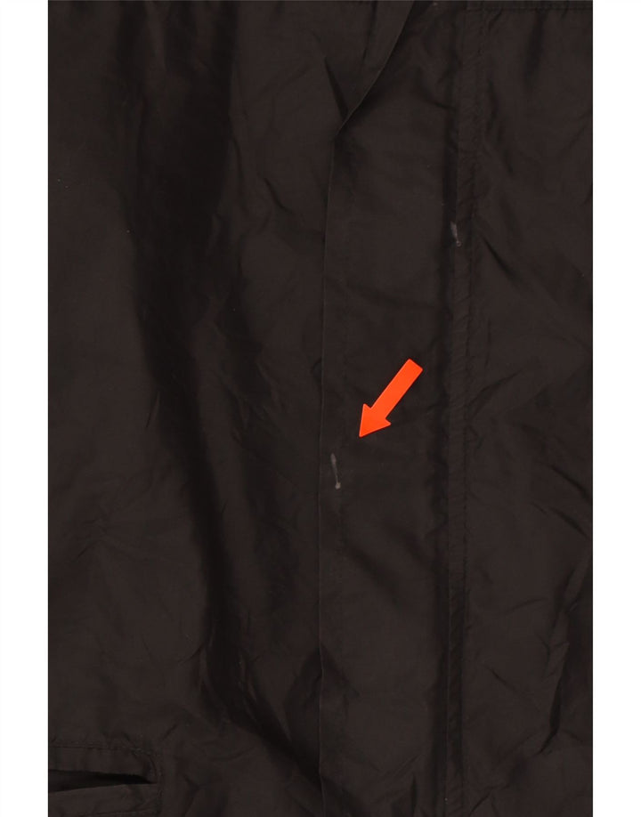 CHAMPION Mens Hooded Rain Jacket UK 42 XL Black Polyamide Vintage Champion and Second-Hand Champion from Messina Hembry 
