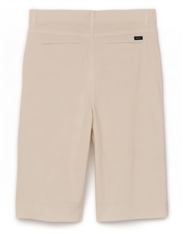 Gant Womens Bermuda Shorts W30 Medium Off White Cotton