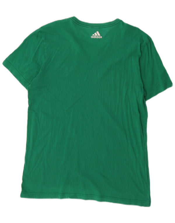 Adidas Mens Graphic T-Shirt Top Medium Green
