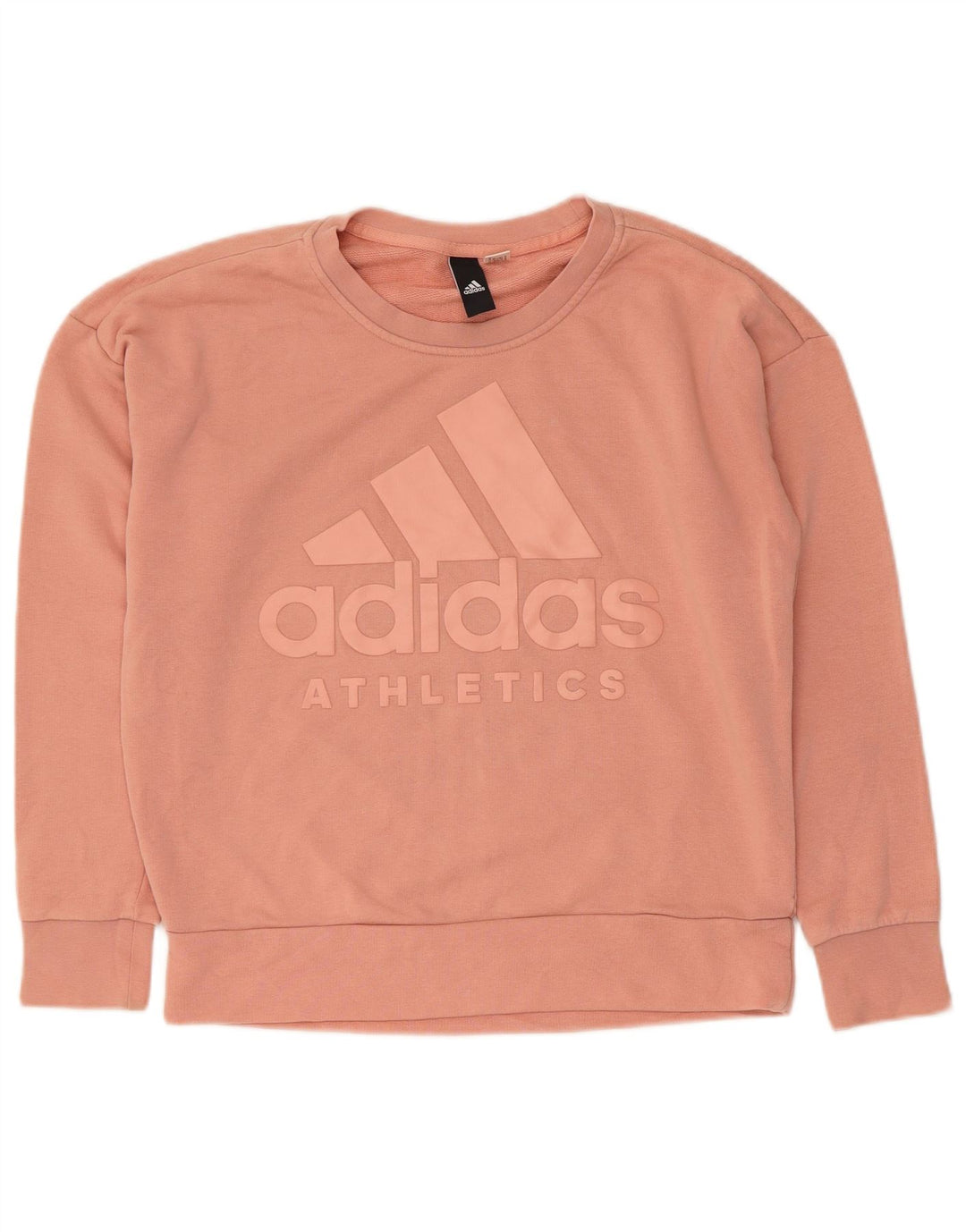 ADIDAS Womens Graphic Sweatshirt Jumper UK 14 Medium Pink