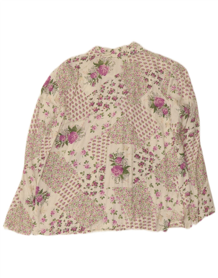 Vintage Womens Shirt UK 16 Large Multicoloured Floral