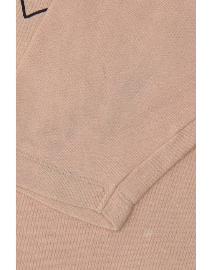 Benetton Womens Graphic Oversized Sweatshirt Jumper UK 14 Medium Pink