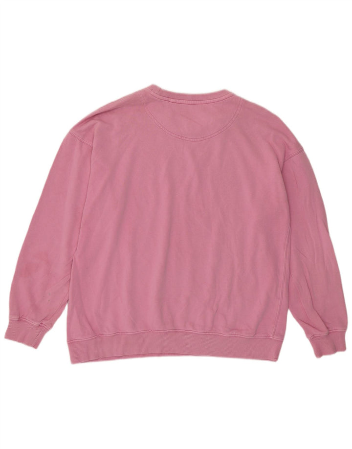 FAT FACE Womens Sweatshirt Jumper UK 12 Medium  Pink Cotton