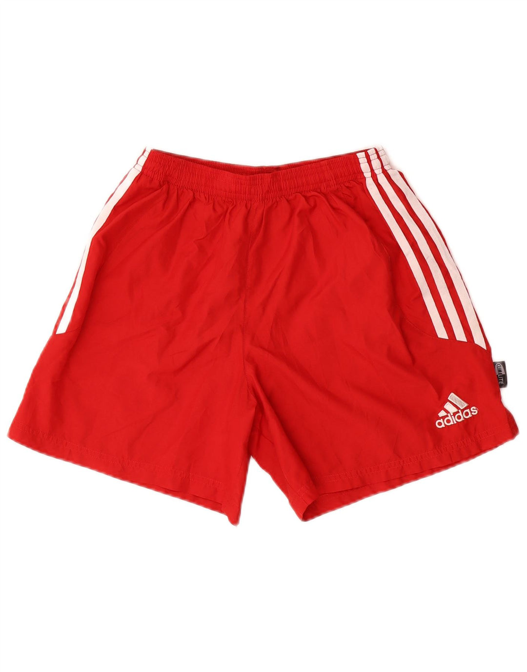 Adidas Boys Climalite Sport Shorts 15-16 Years Red Polyester