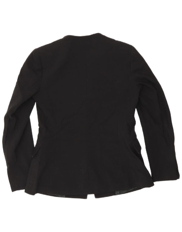 Zara Womens Blazer Jacket UK 12 Medium Black