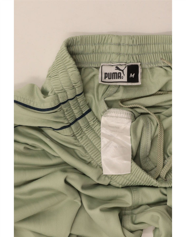 PUMA Mens Tracksuit Trousers Medium  Green Polyester