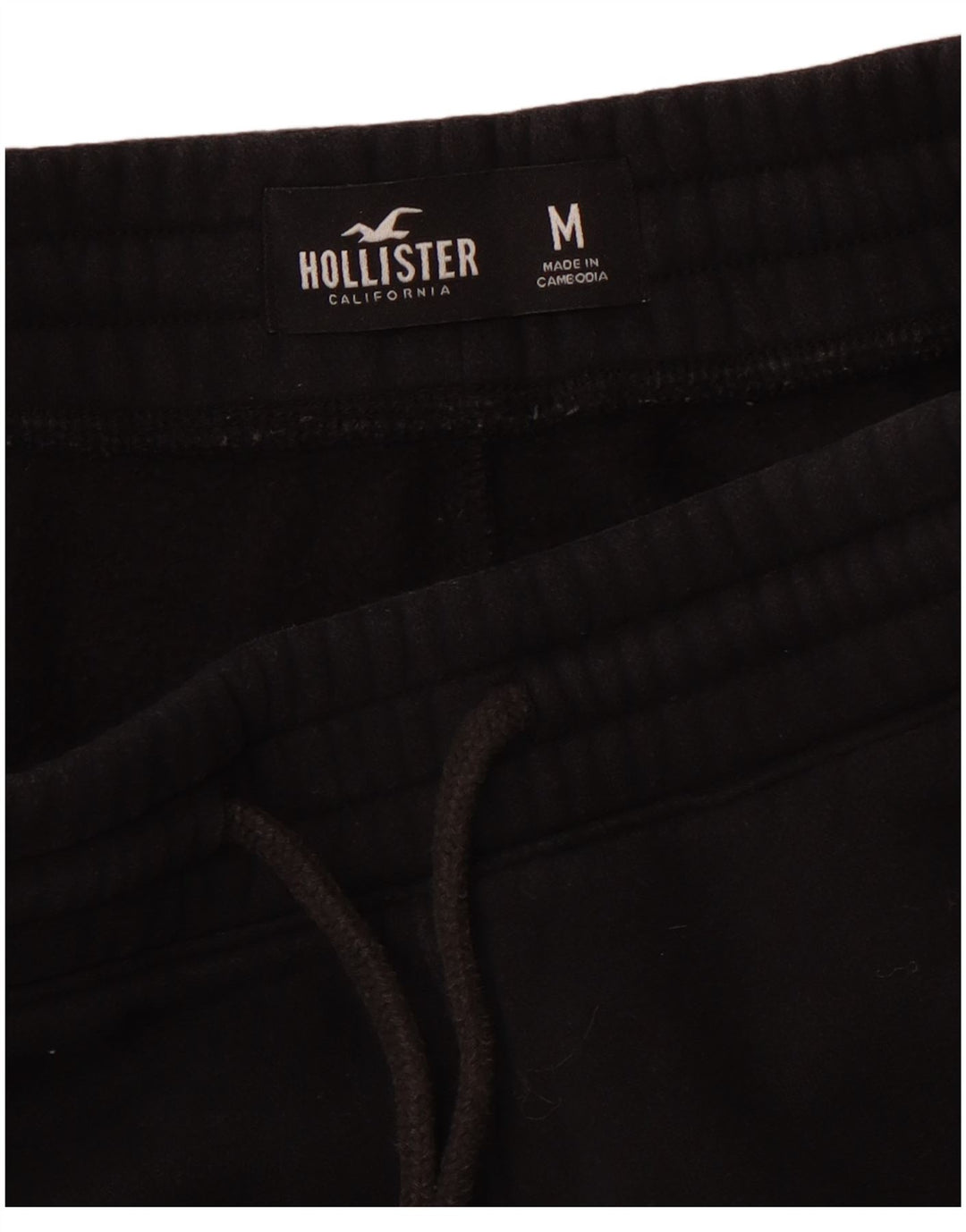 HOLLISTER Mens Tracksuit Trousers Joggers Medium Black