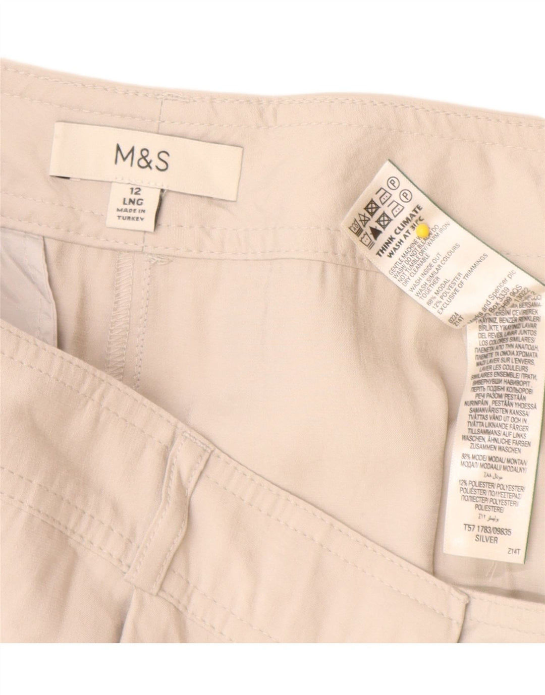 Marks & Spencer Womens Joggers Cargo Trousers UK 12 Medium W30 L32 Grey