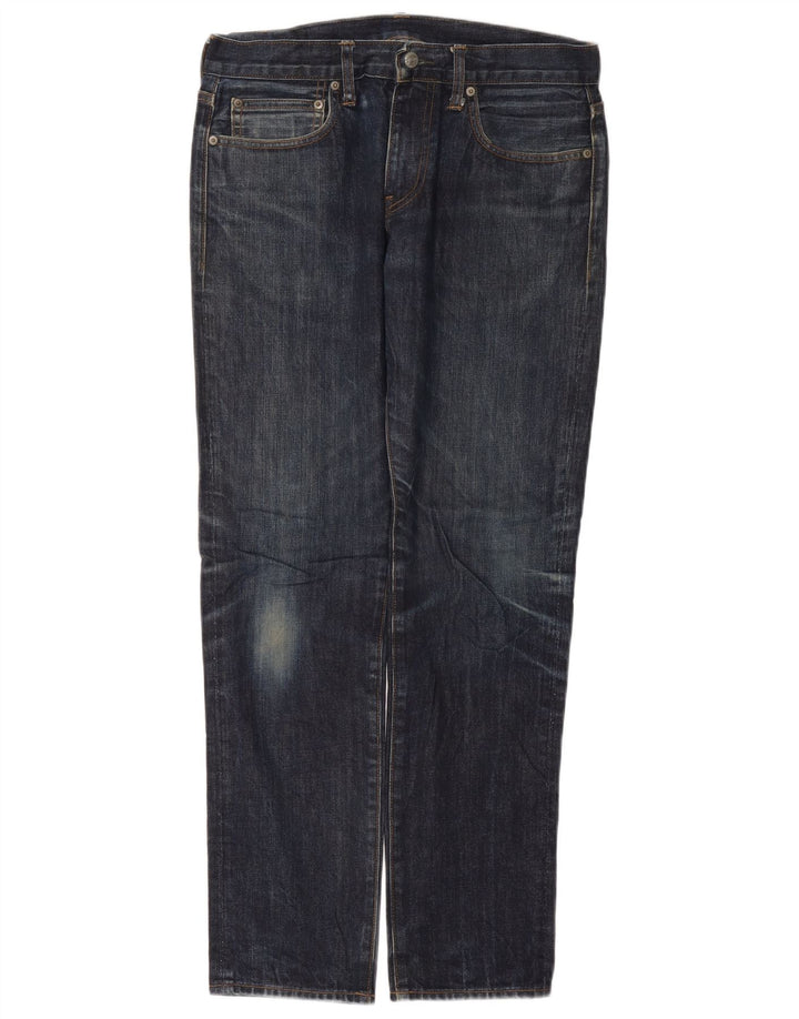 J. CREW Mens 770 Straight Jeans W34 L30 Navy Blue