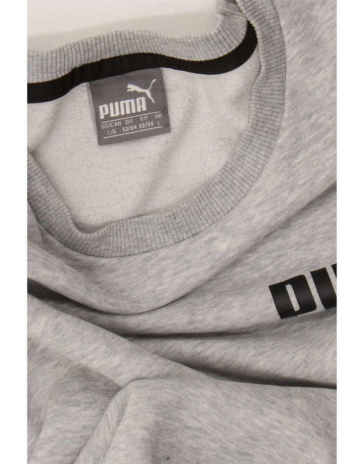 Puma Mens Sweatshirt Jumper Large Grey