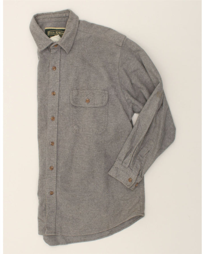 VINTAGE Mens Shirt XL Grey Cotton Vintage Vintage and Second-Hand Vintage from Messina Hembry 