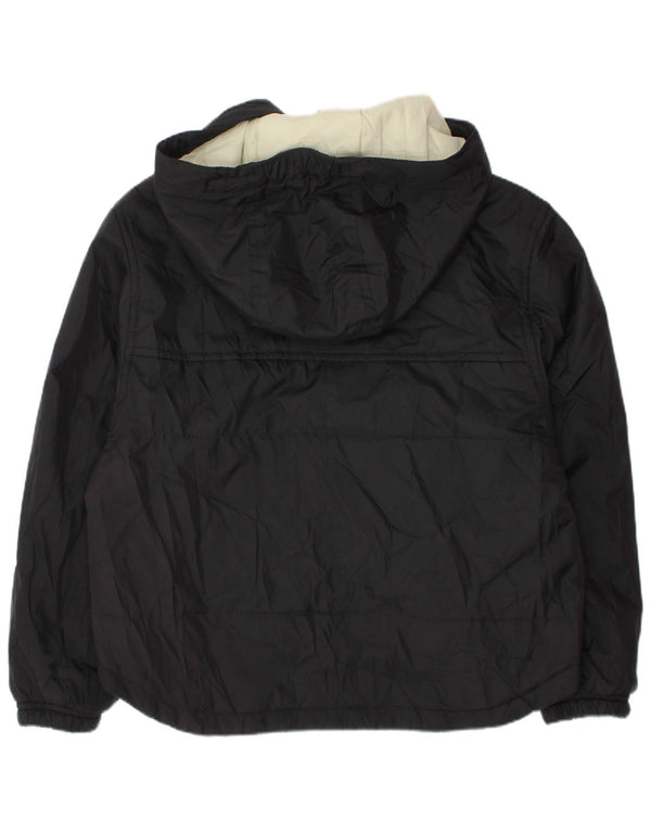 NIKE Boys Hooded Padded Jacket 6-7 Years XS Black Polyester