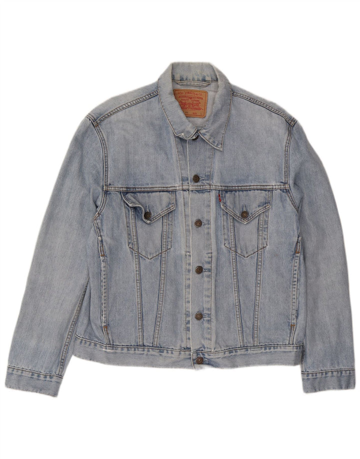 Levi's Mens Denim Jacket UK 40 Large Blue Cotton
