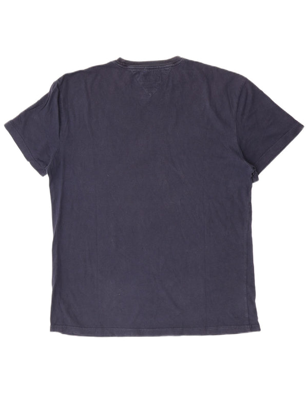 Tommy Hilfiger Mens Regular Fit Graphic T-Shirt Top Large Navy Blue