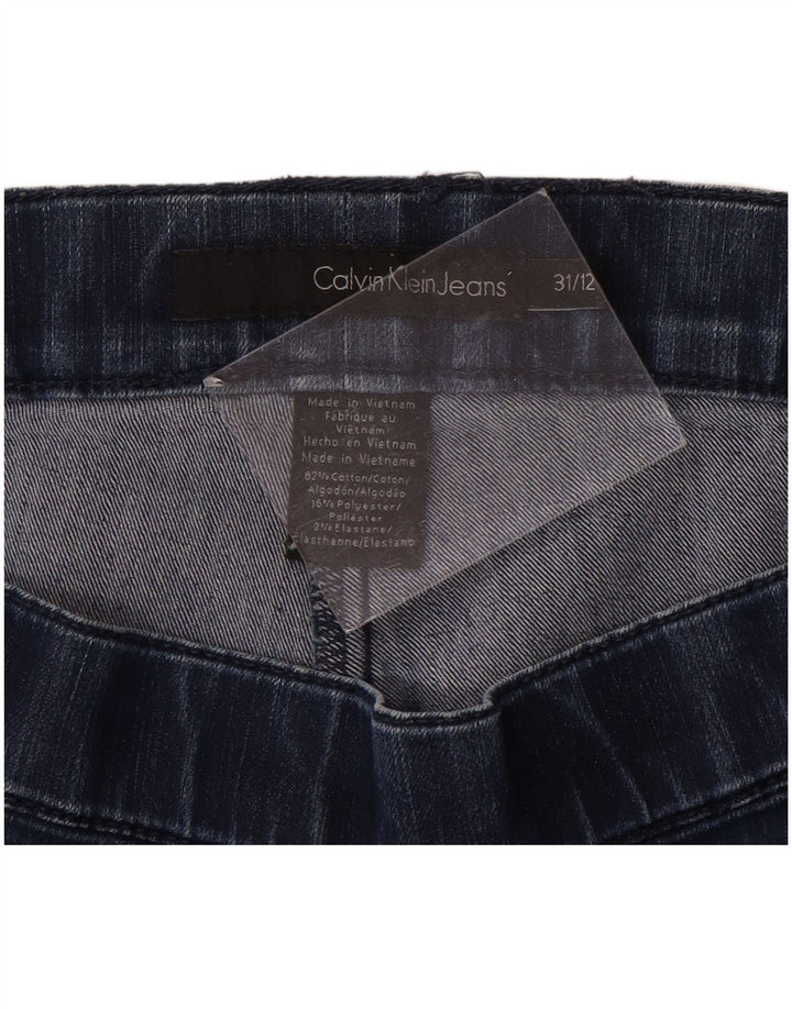 CALVIN KLEIN Womens Skinny Jeans US 12 Large W31 L28 Blue Cotton
