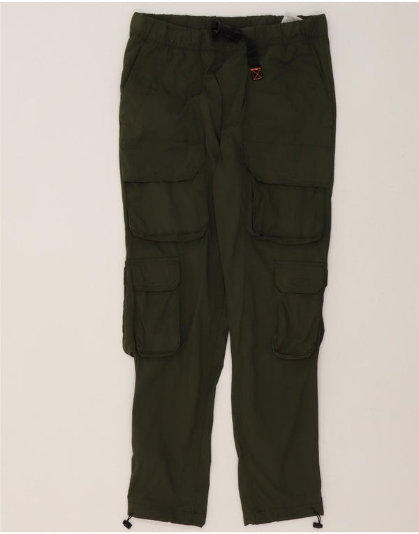 Jack & Jones Mens Straight Cargo Trousers Small W29 L27 Green Nylon