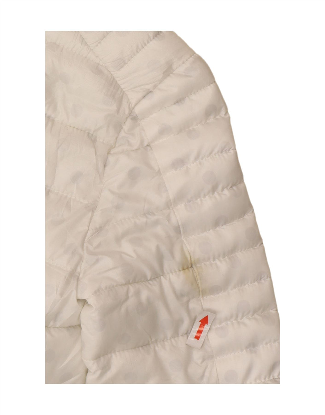 Guess Womens Padded Jacket UK 6 XS White Spotted Polyester