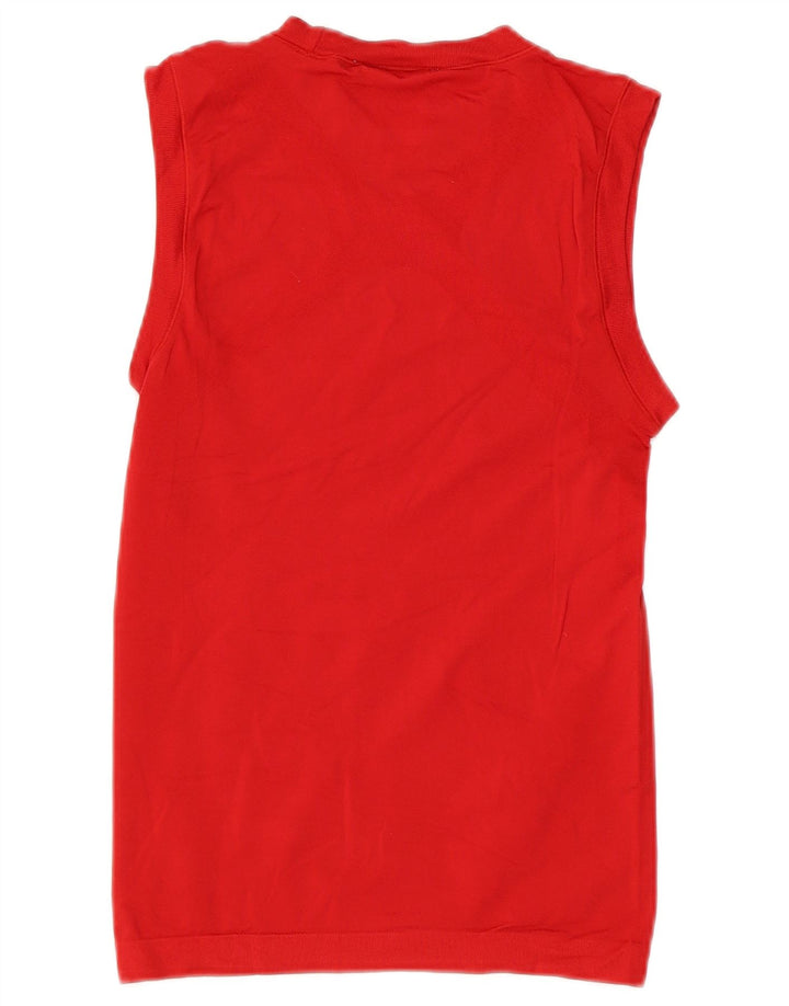 ADIDAS Womens Clima 365 Vest Top UK 8 Small Red Polyamide
