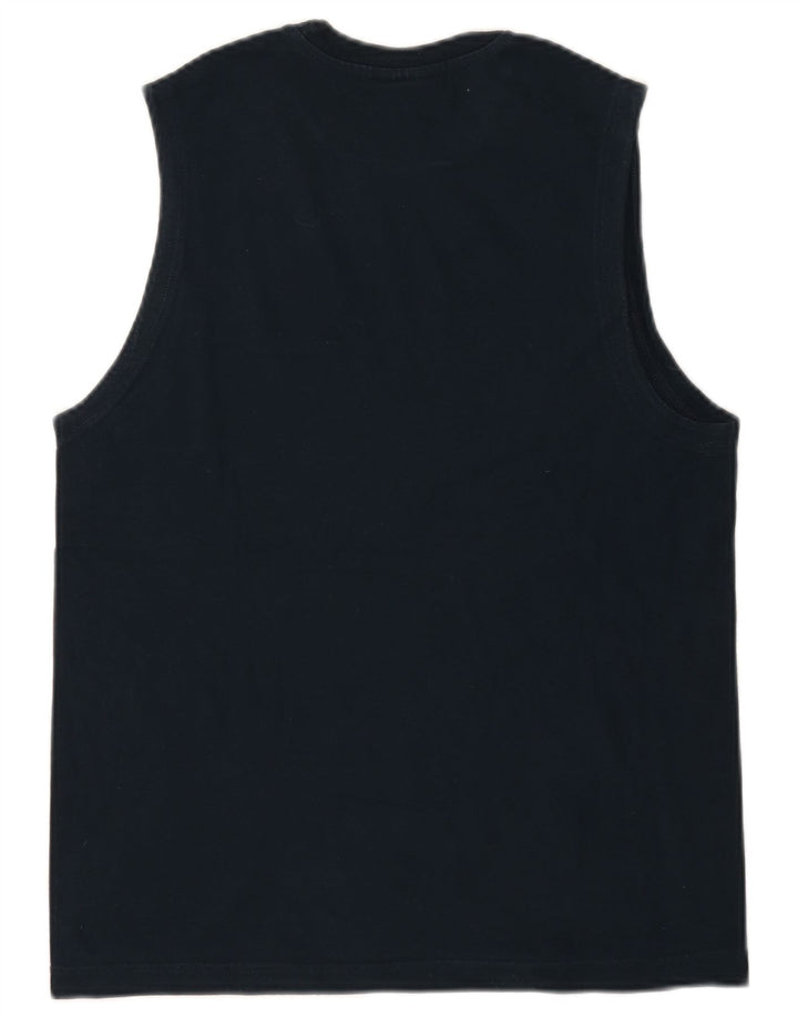 CHAMPION Mens Vest Top Small Navy Blue