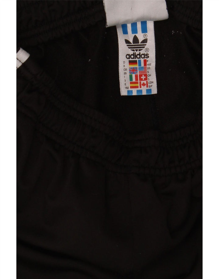 ADIDAS Boys Tracksuit Trousers 11-12 Years Black Polyester Vintage Adidas and Second-Hand Adidas from Messina Hembry 