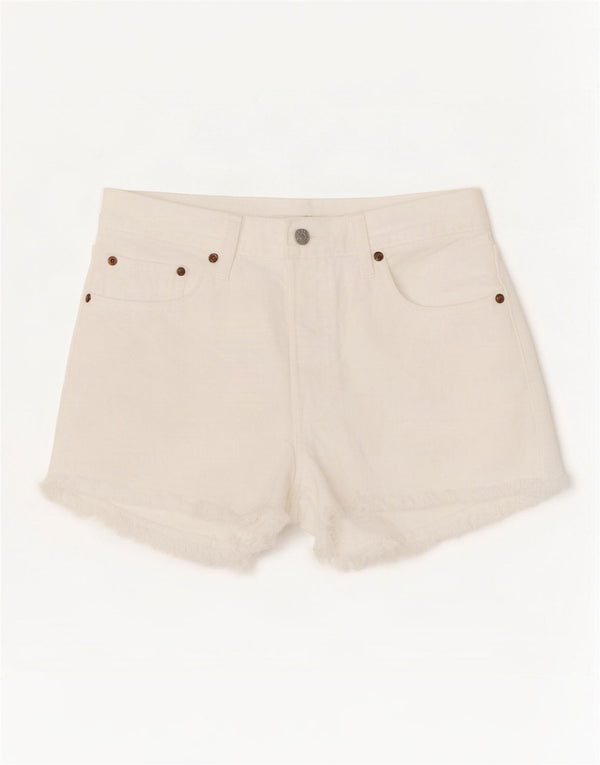 Levi's Womens 501 Denim Shorts W28 Medium White Cotton