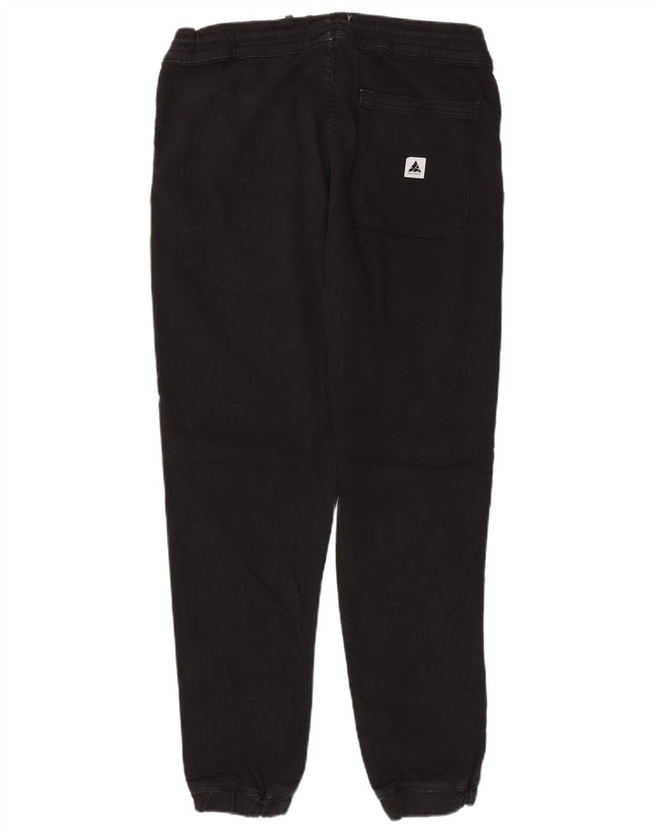 Zara Mens Tracksuit Trousers Joggers Medium Black Cotton