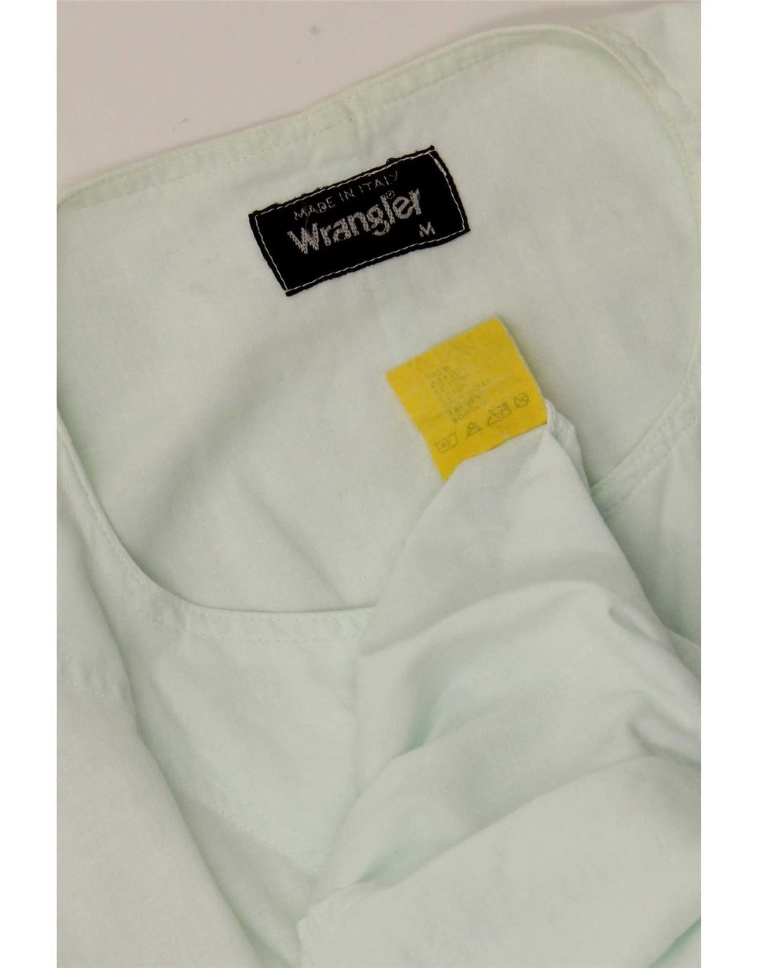 Wrangler Mens Short Sleeve Pullover Shirt Medium Turquoise Cotton