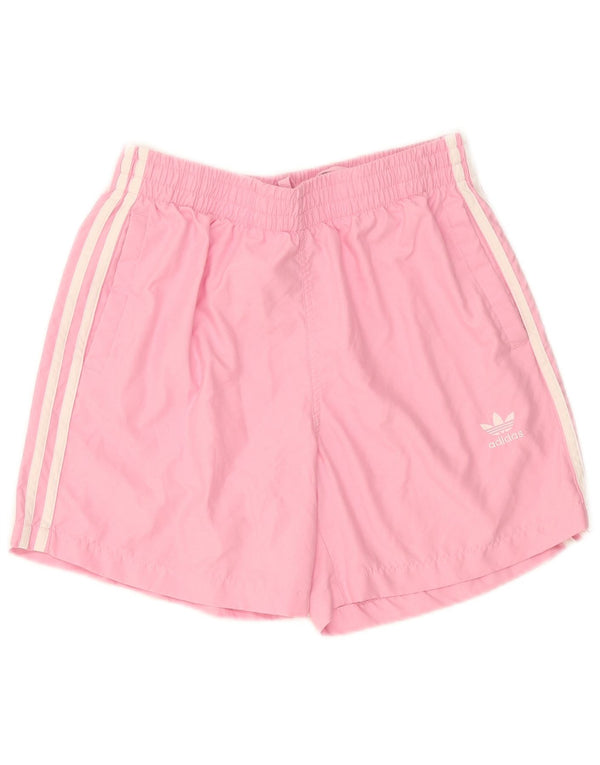 Adidas Womens Sport Shorts UK 12 Medium Pink