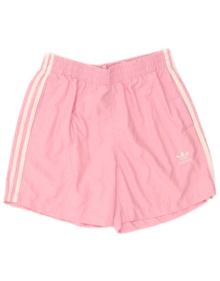 Adidas Womens Sport Shorts UK 12 Medium Pink