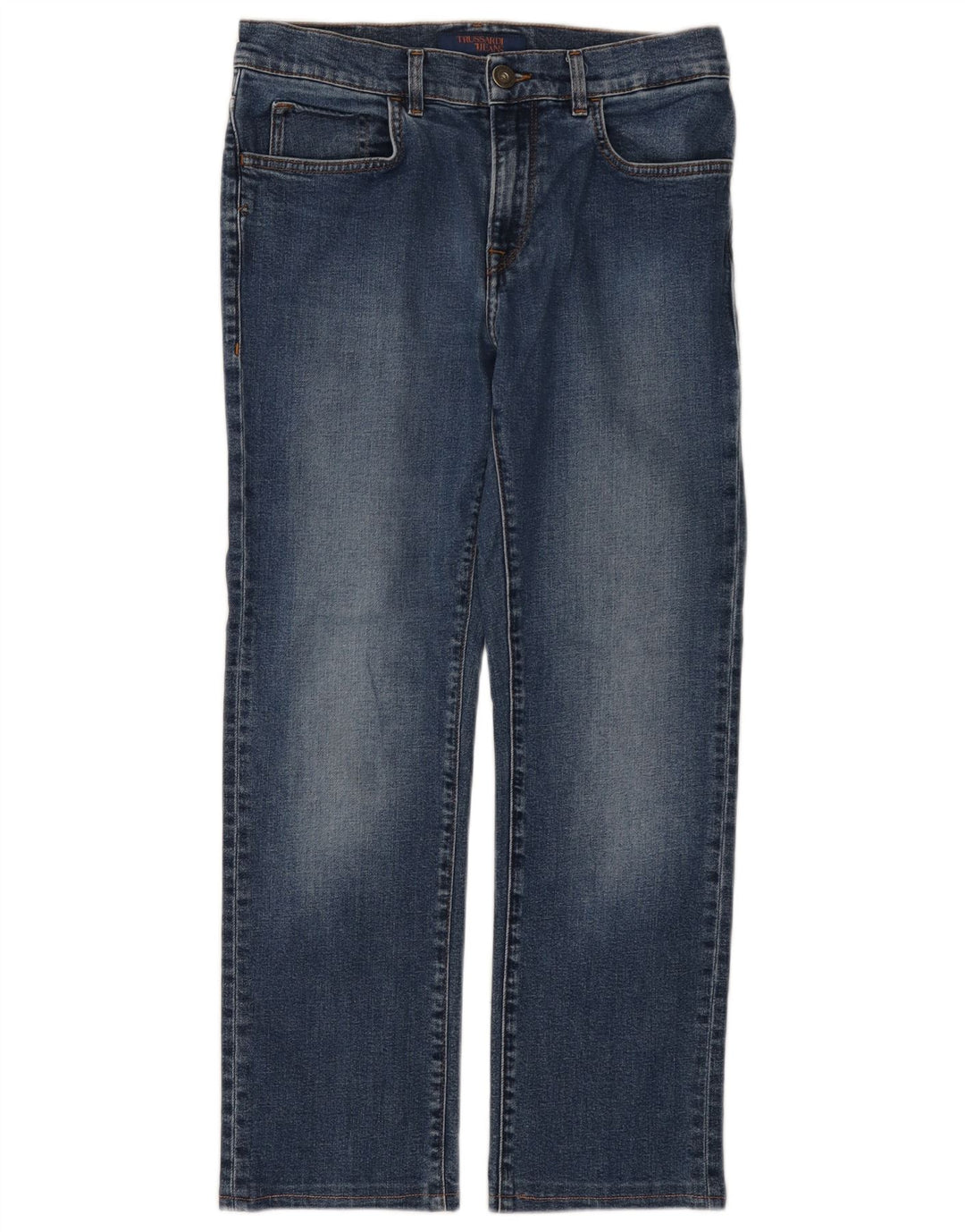 TRUSSARDI Womens Straight Jeans W31 L28 Blue