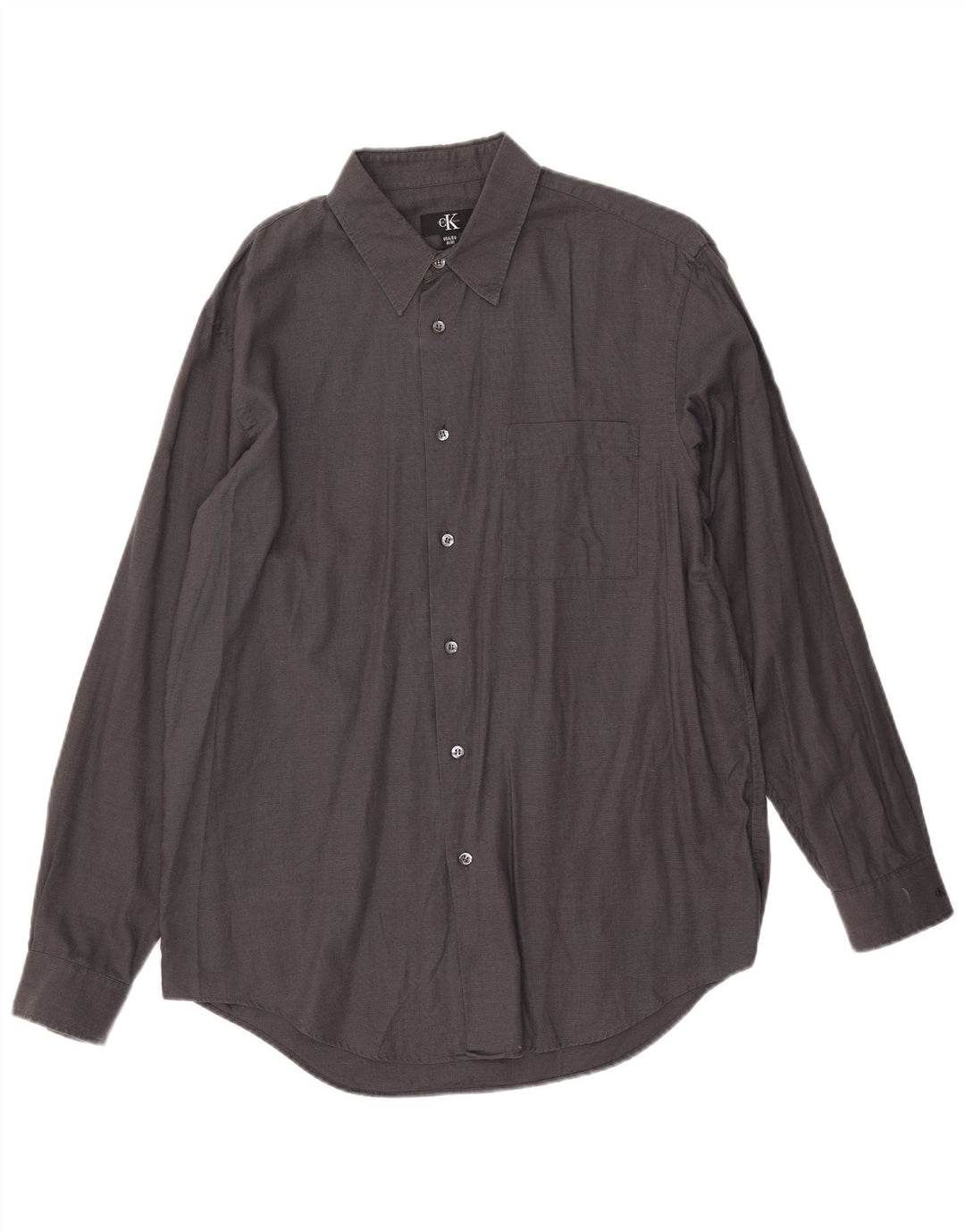 Calvin Klein Mens Shirt Size 41 Medium Grey Cotton