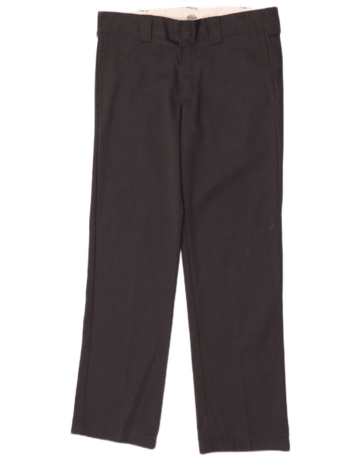 Dickies Mens Straight Chino Trousers W31 L32 Black Polyester
