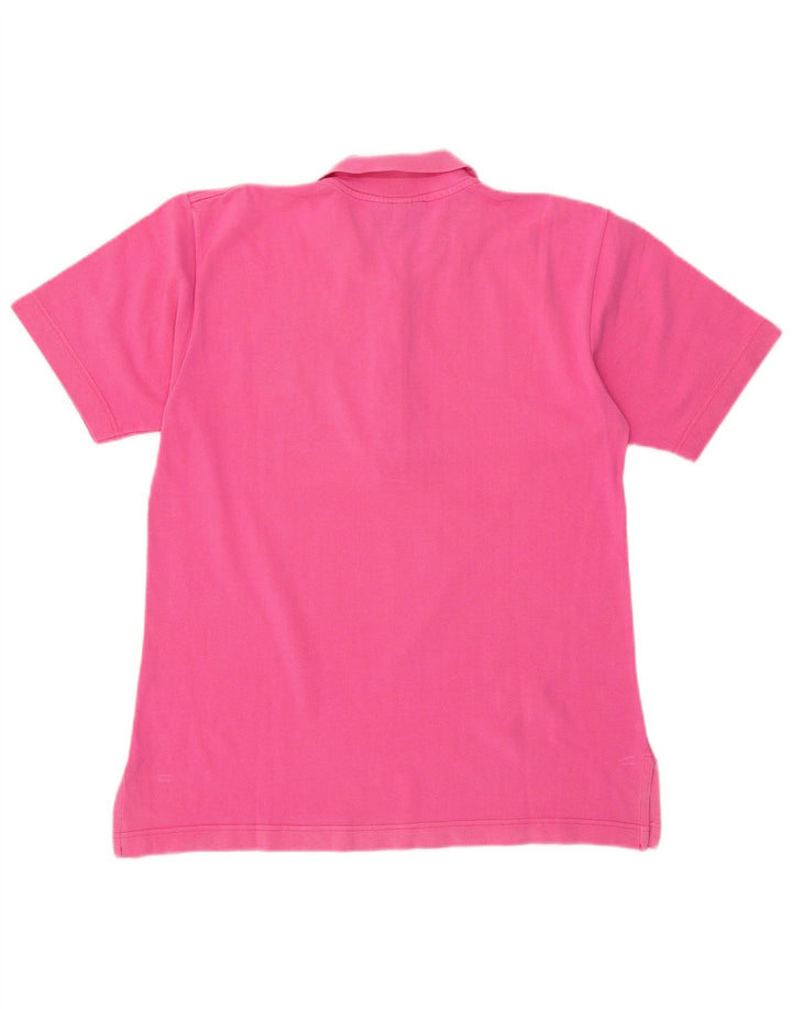 KAPPA Womens Polo Shirt UK 14 Medium Pink Cotton